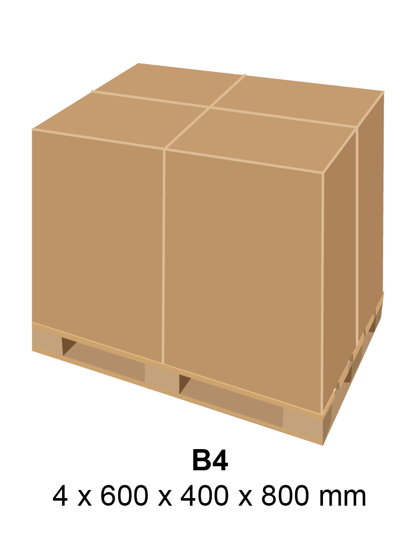 Tipo de caja estandarizada B4 de Air Spiralo